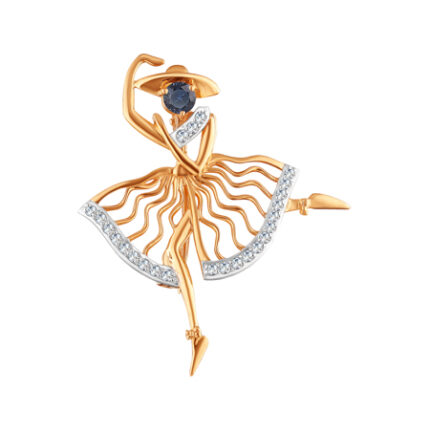 Gold brooch