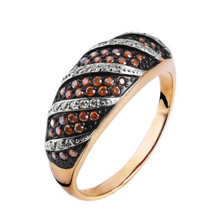 Gold ring with diamonds