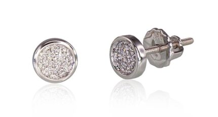 Gold screw studs earrings